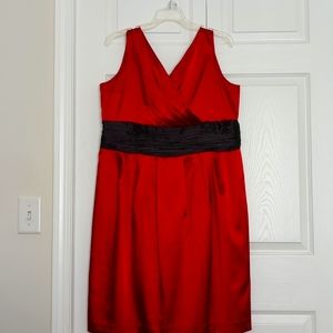 Ricki's, size 16, cocktail dress, sleeveless, V-neck front and back, satin